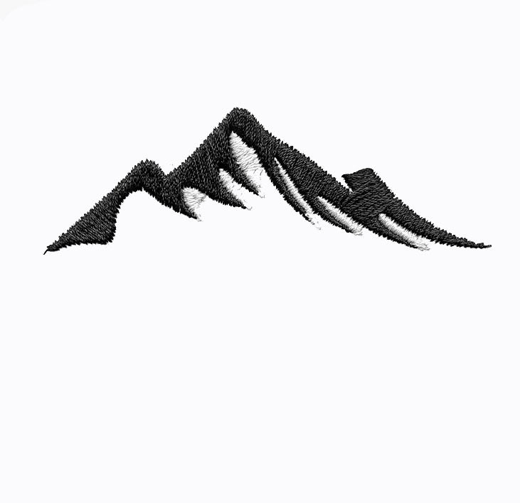 Design Montagne Minimaliste – Broderie Machine